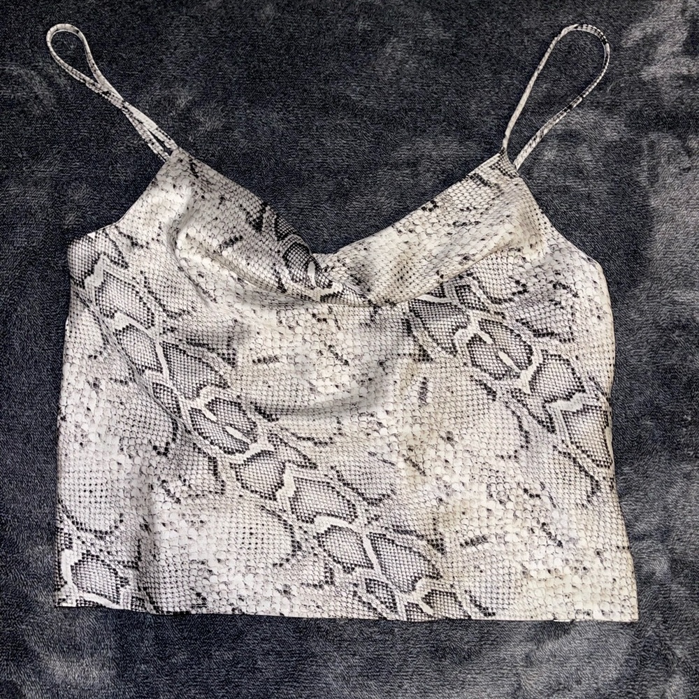 Brand new snake print top
